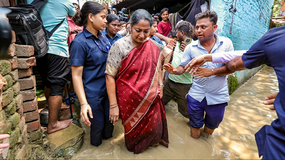 It's just a spot of waterlogging, no flood-like situation here, assures Delhi CM Rekha Gupta