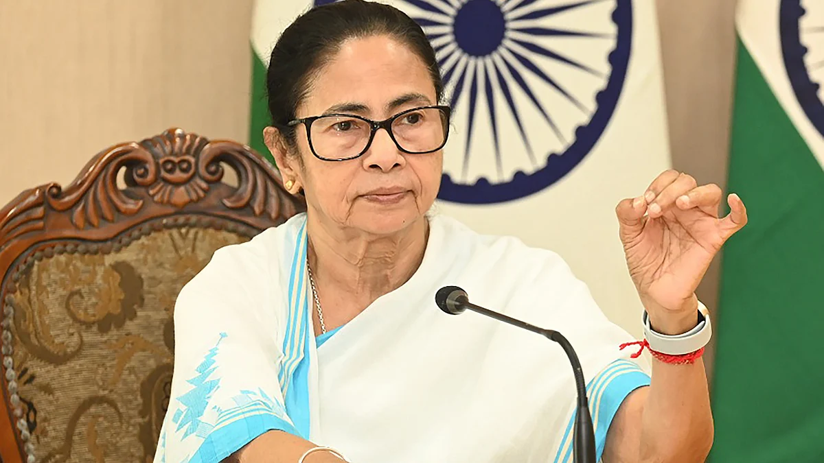 Mamata Banerjee addresses the media in Kolkata