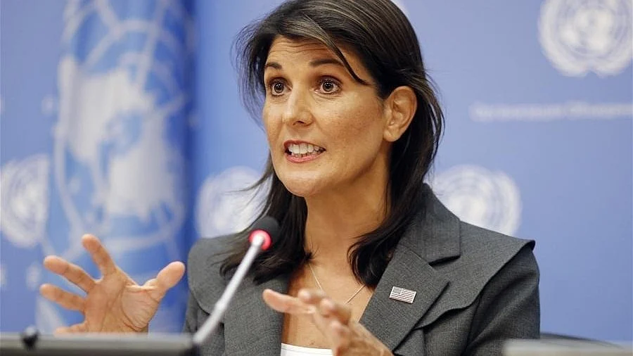 Former US ambassador to the United Nations Nikki Haley