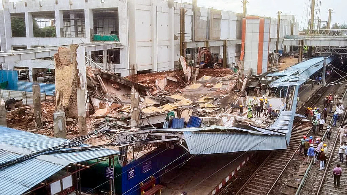 A person sustained 'minor' injuries and was hospitalised.