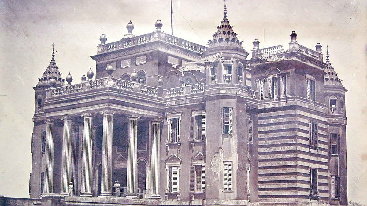 Dilkusha Kothi in 1858 photographed by Francis Beato