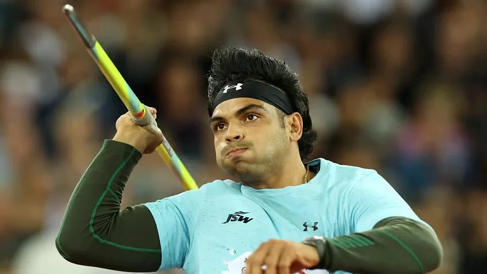 Neeraj Chopra in action in Zurich on Thursday