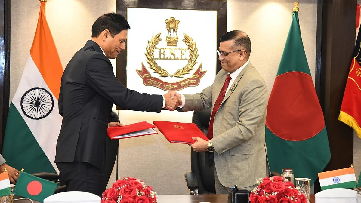 India and Bangladesh border chiefs exchange greetings and notes in twice-a-year ritual