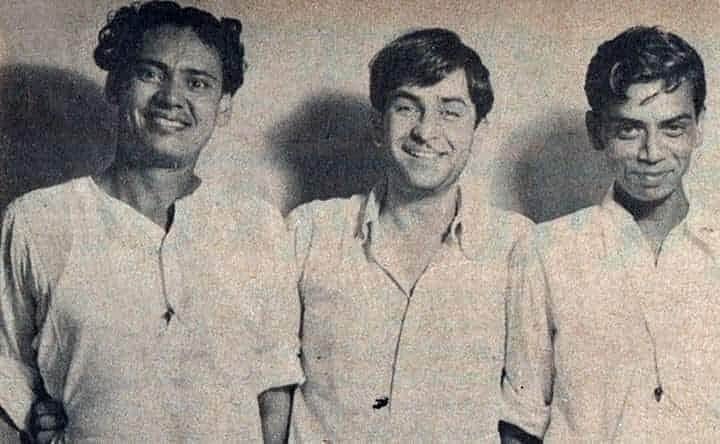 From left: Hasrat Jaipuri, Raj Kapoor, Shailendra