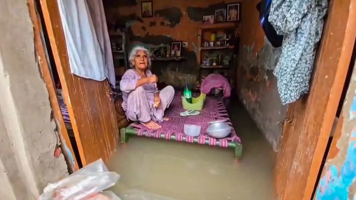 A flooded house at Hukumat village in Punjab's Hoshiarpur 31 Aug 2025 (Photo: PTI)
