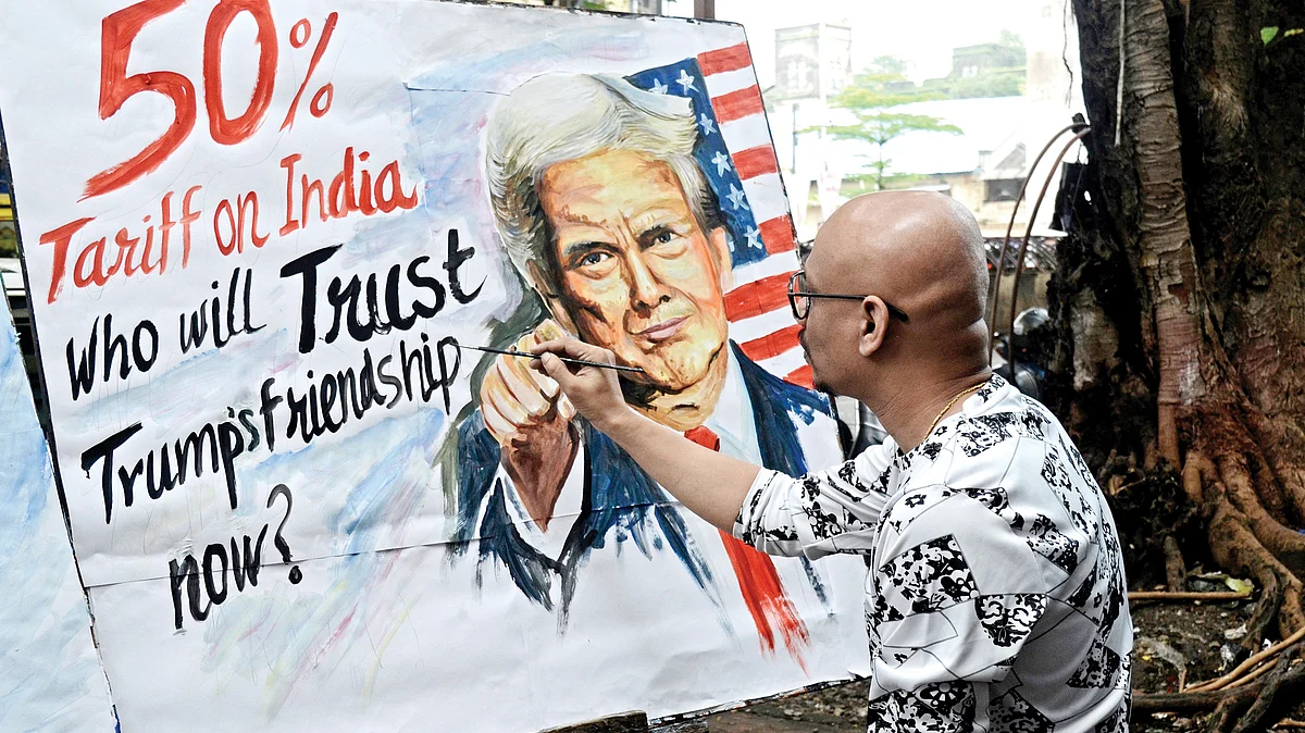 No mean task to play hide-and-seek with Trump