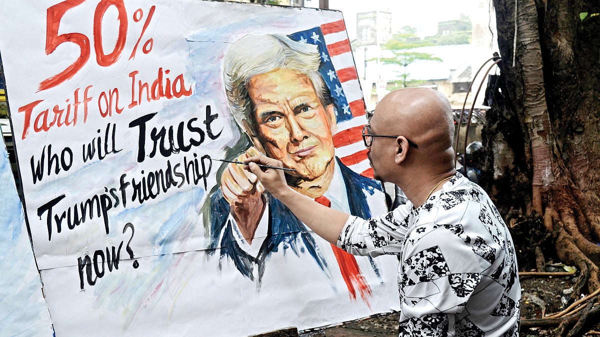 'Who will trust Trump’s friendship now?' an artist asks in light of the 50% tariffs on Indian imports