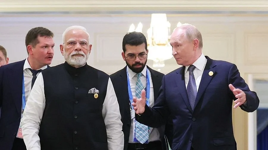 Did President Putin (R) steal PM Modi’s thunder against terrorism in Tianjin?
