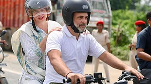WATCH: Rahul gifts new bike to man who lost one during Voter Adhikar Yatra