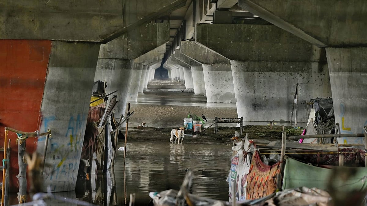 Flooding under a flyover