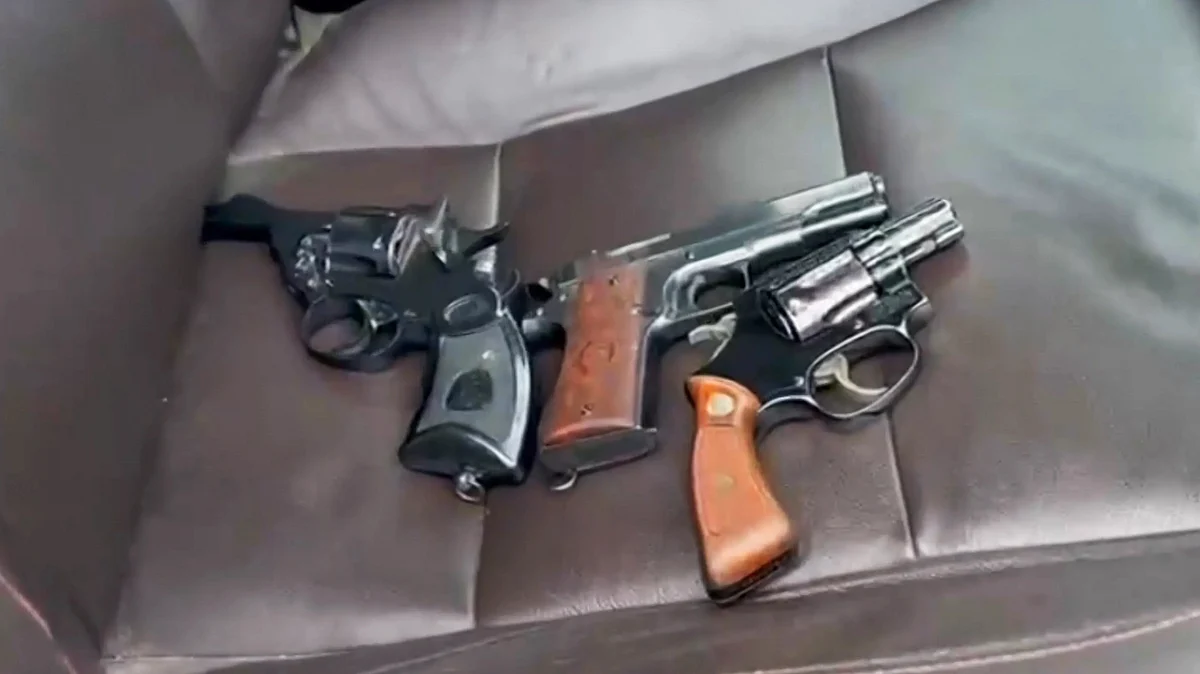 Firearms in a vehicle after AAP MLA escaped custody following firing
