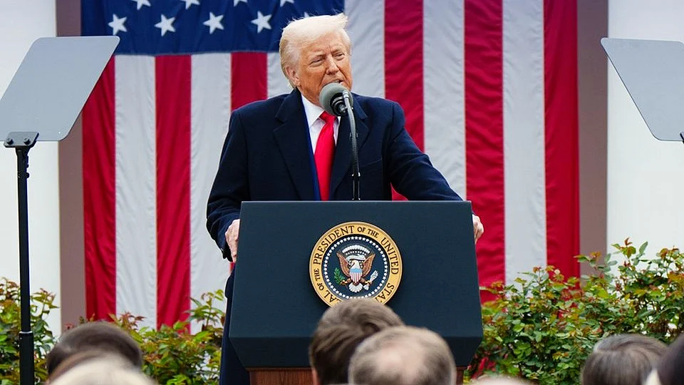 Donald Trump delivers his Labor Day address