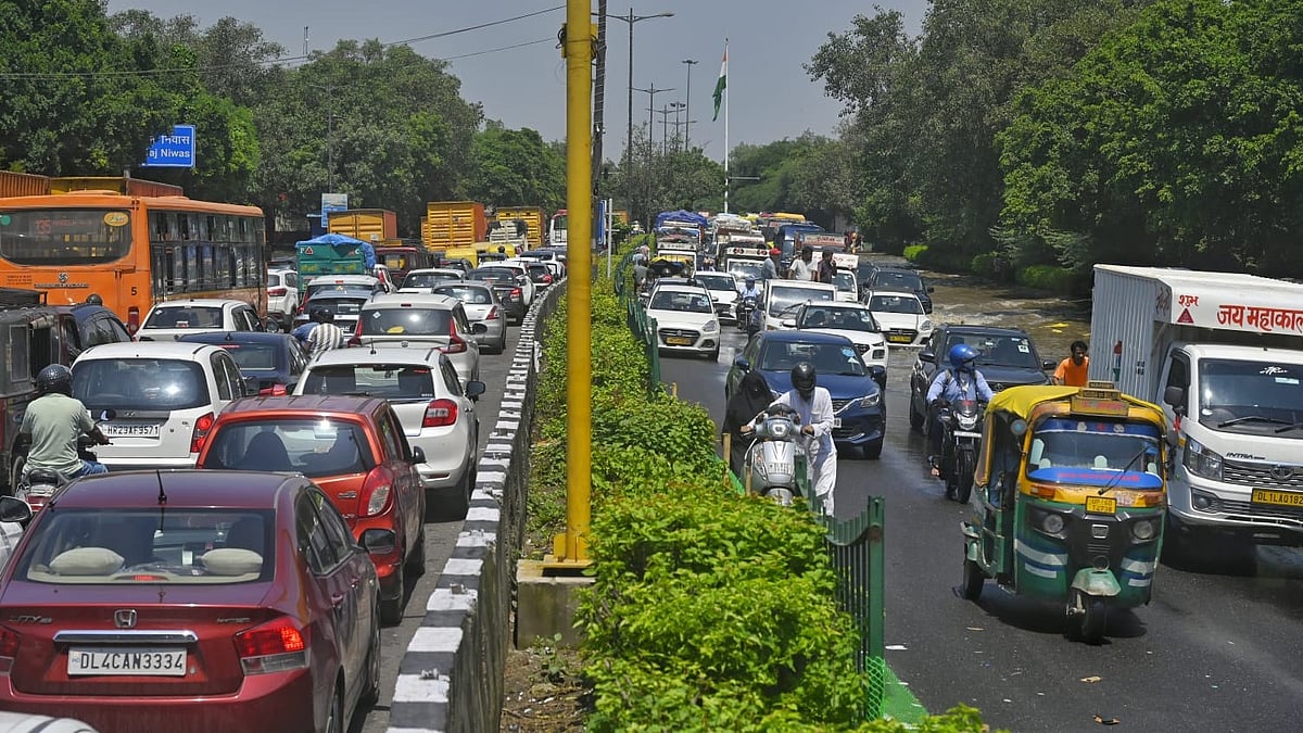 Deluge hits Delhi: Roads choked as heavy rains trigger massive traffic jams