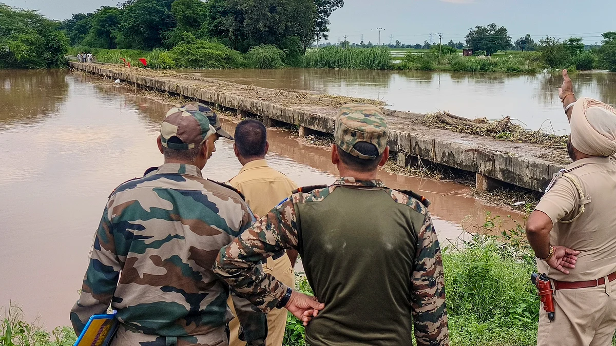 Security forces on alert as Ghaggar river swells in Patiala