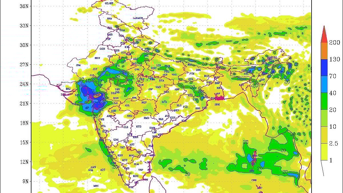 Gujarat reels under widespread rains across 195 talukas