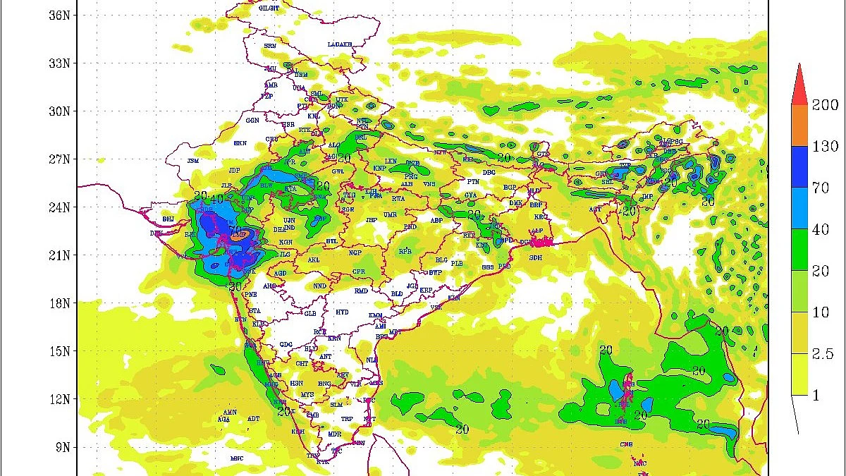 Gujarat reels under widespread rains across 195 talukas