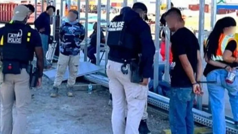 Immigrants in police custody