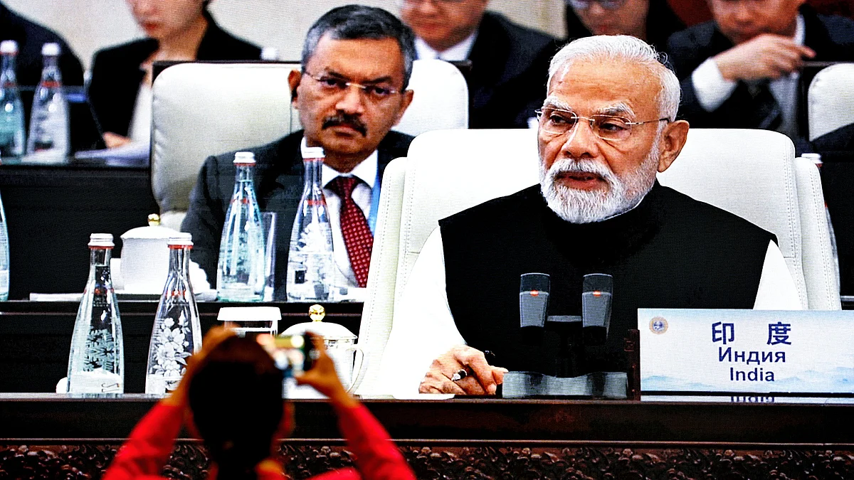 PM Narendra Modi at the SCO summit