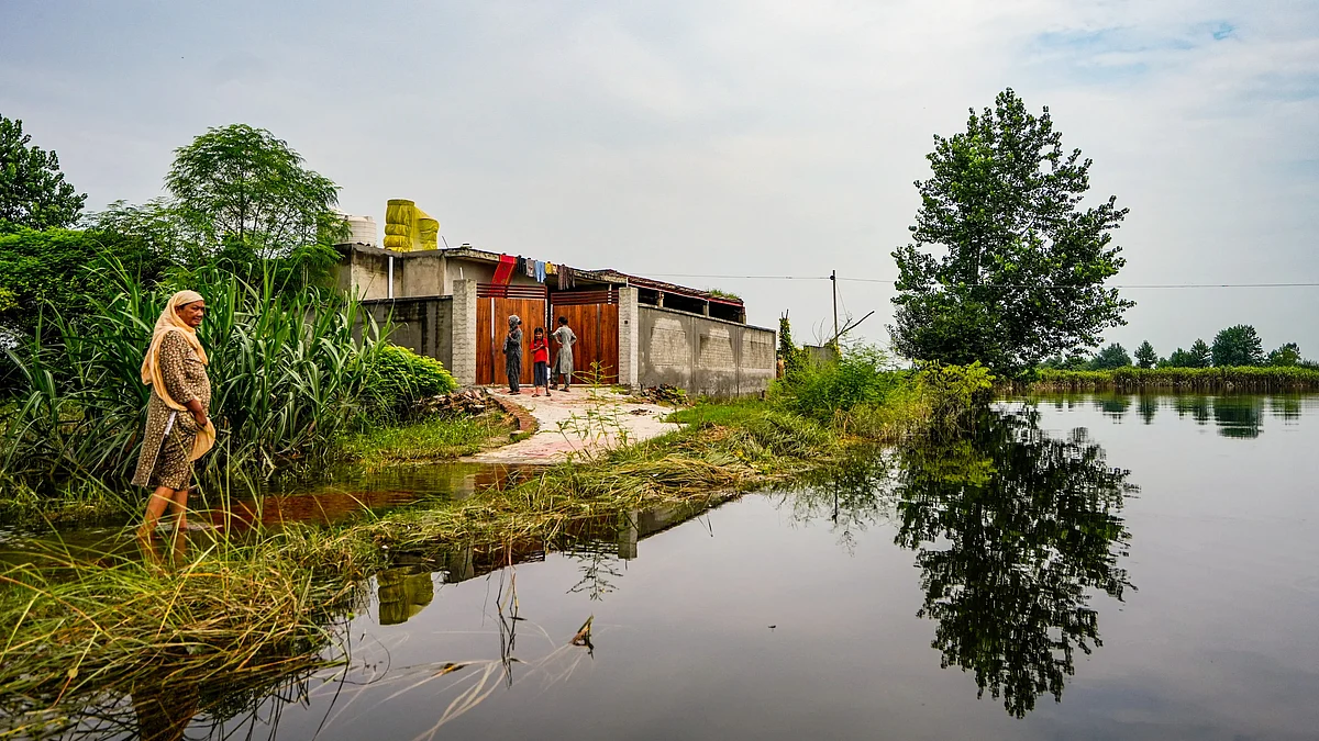 Govt data estimates that over 1.75 lakh acres of agricultural land have been submerged