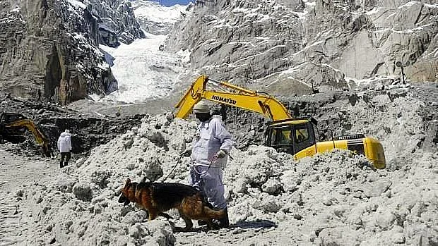 Avalanches are frequent in the Siachen Glacier (file photo)