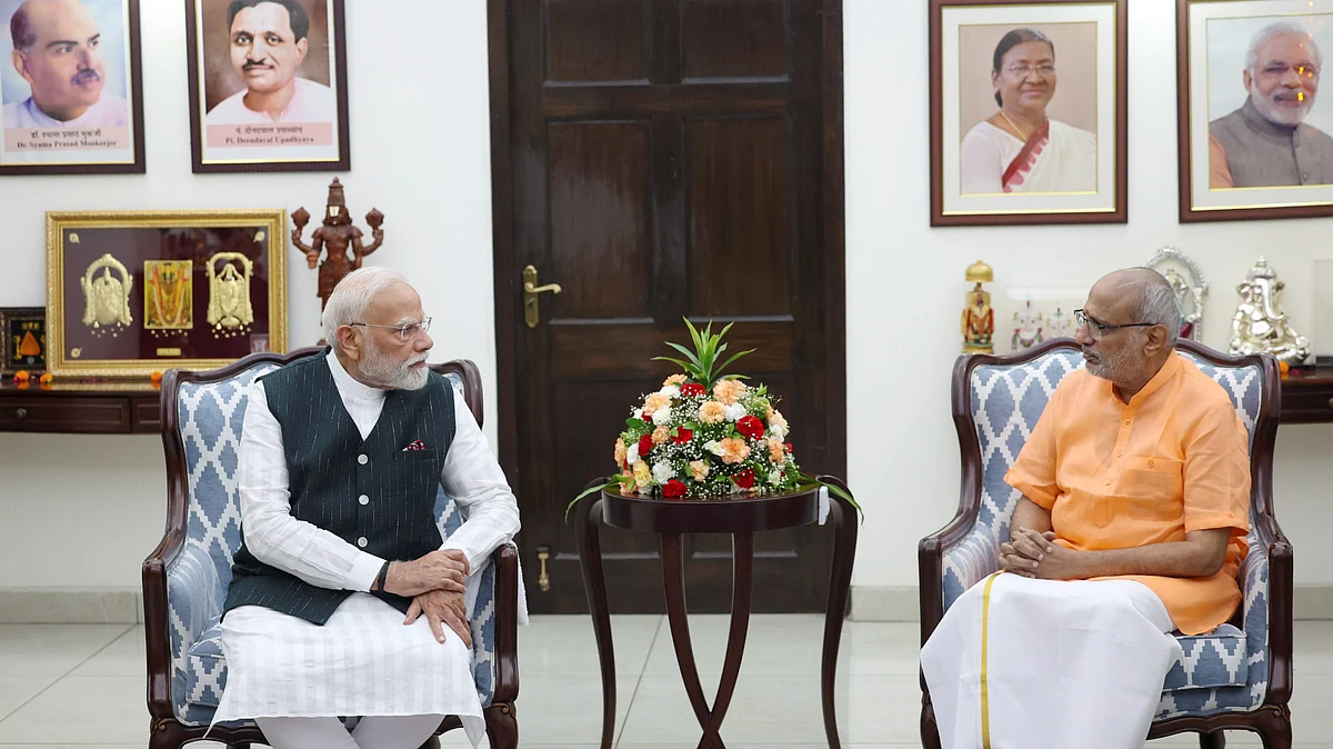 C.P. Radhakrishnan (right) is the third leader from Tamil Nadu to occupy the Vice President’s chair