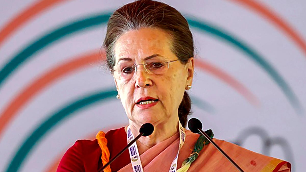 Sonia Gandhi, former Congress party national president, AICC