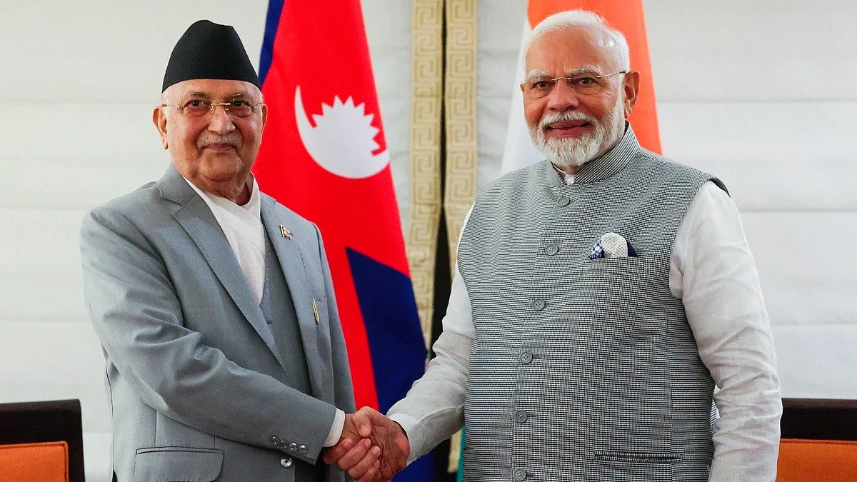 K.P. Sharma Oli and PM Modi in New York exactly a year ago, Sep 2024