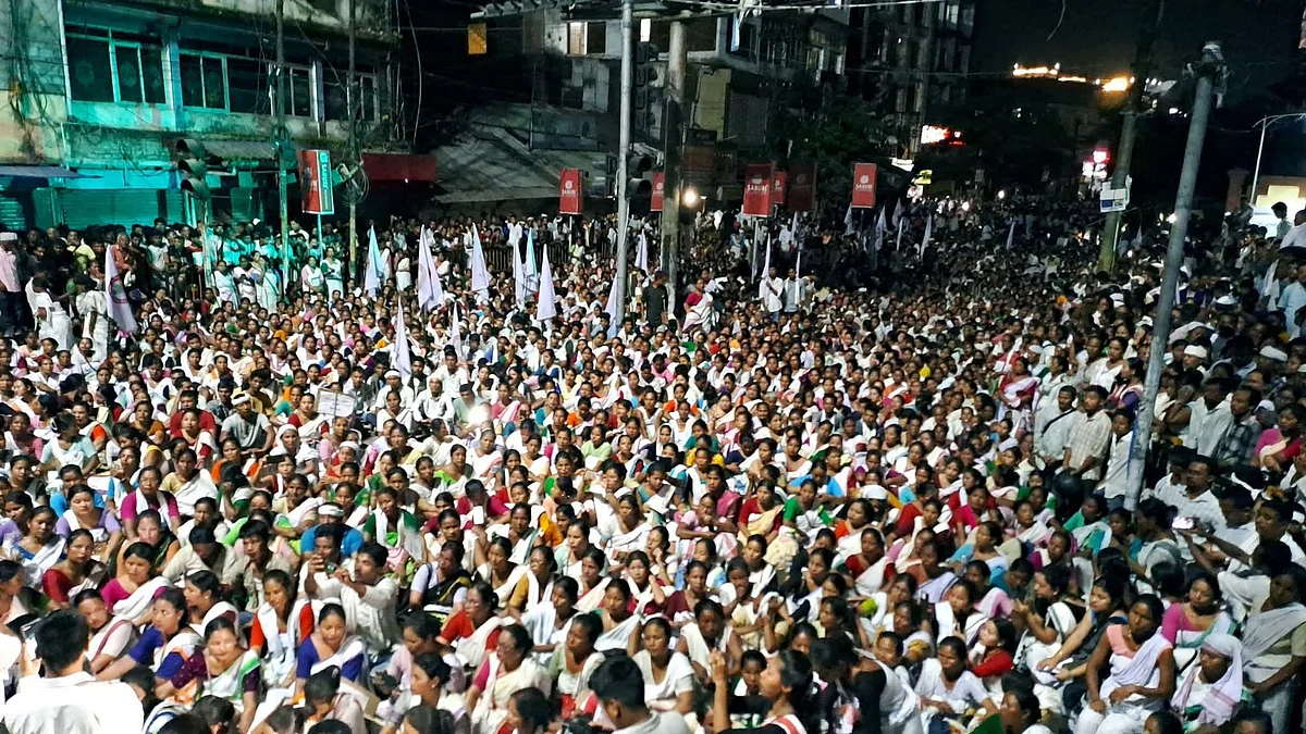 A Moran demonstration in Assam for ST status