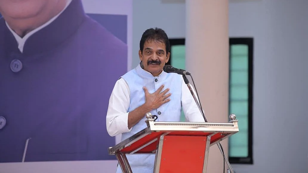 K.C. Venugopal speaks during an event