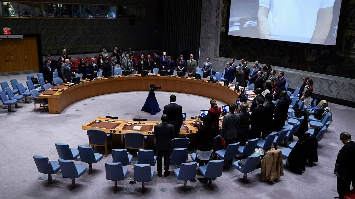 Delegates at UN Security Council session