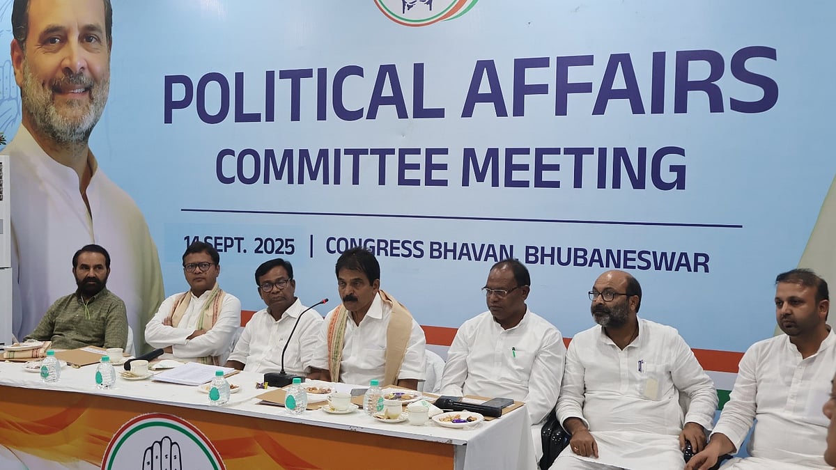 K.C. Venugopal during an AICC meeting in Bhubaneswar