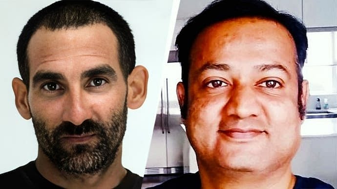 Chandra Mouli “Bob” Nagamallaiah (right) and the attacker Yordanis Cobos-Martinez
