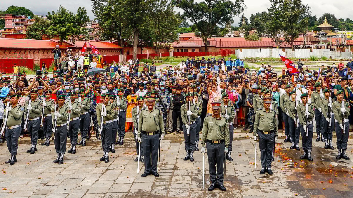 A guard of honour for the victims