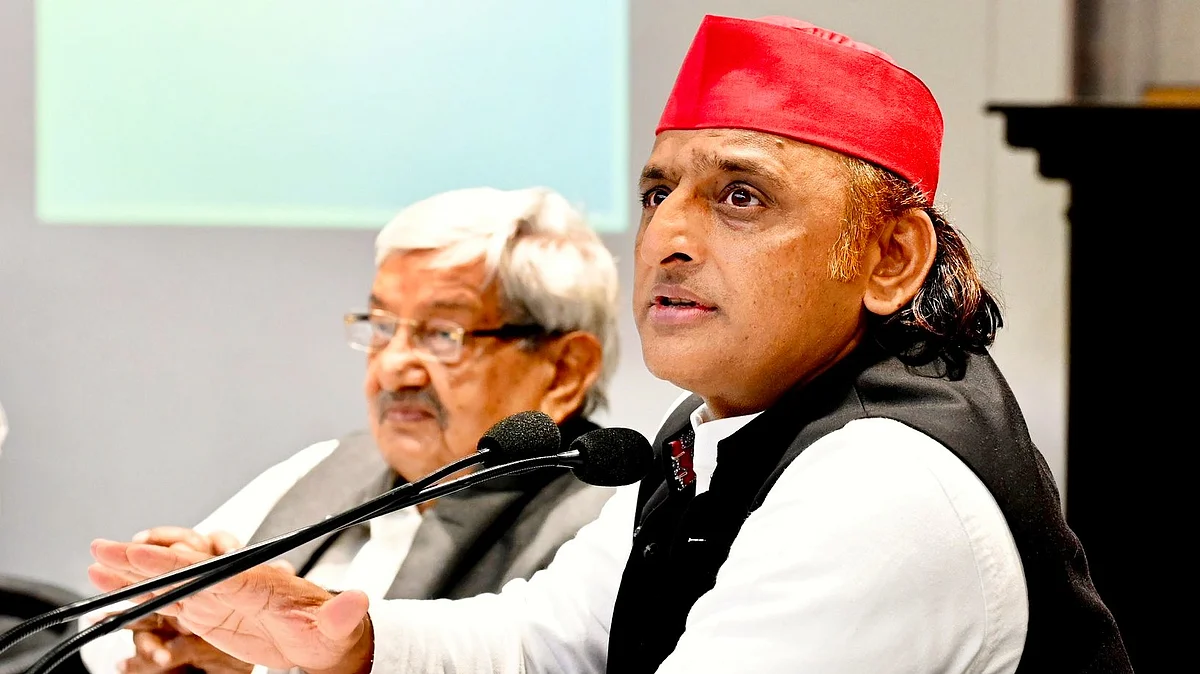 Akhilesh Yadav at a recent party event