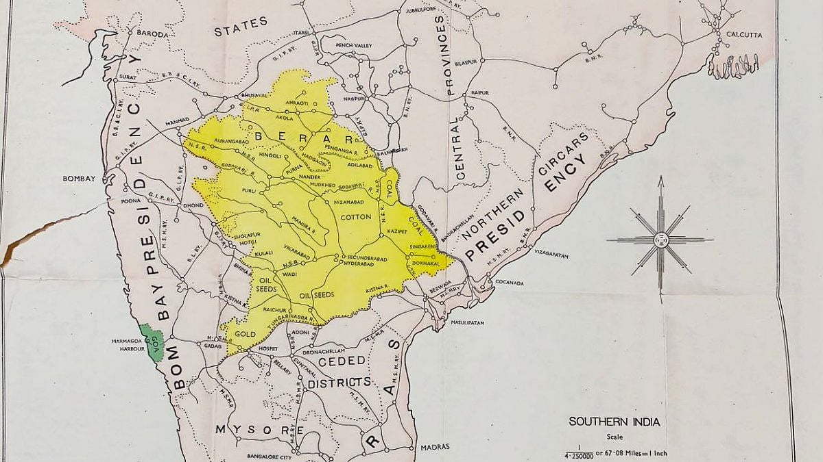 The erstwhile princely state of Hyderabad, a “dangerous possibility’ in the Deccan heartland 