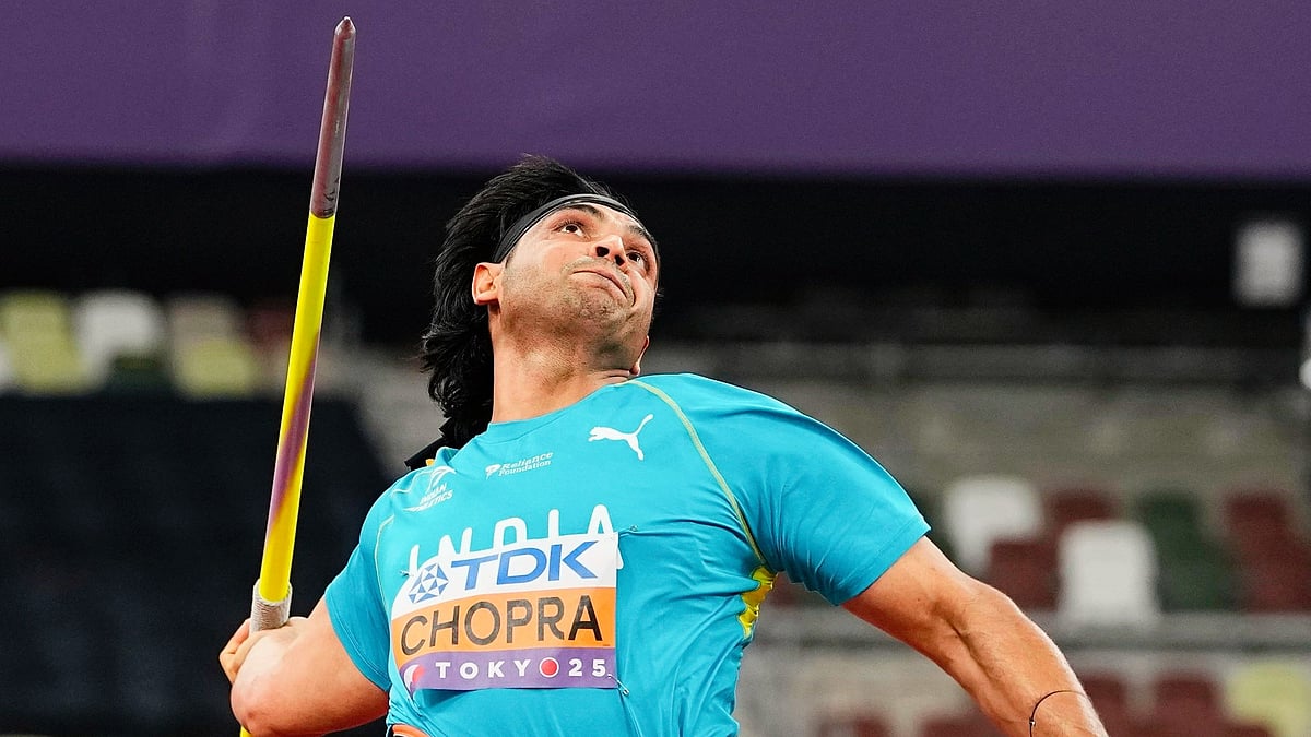 Neeraj Chopra on track