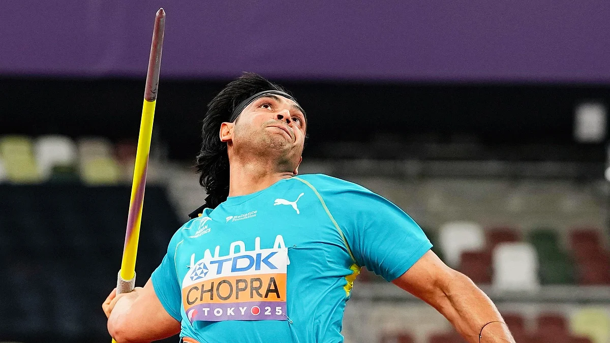 Neeraj Chopra on track