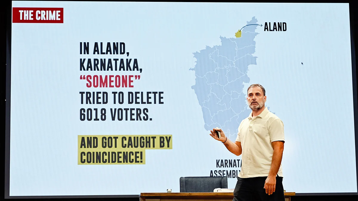 Rahul Gandhi at the 18 Sep press conference