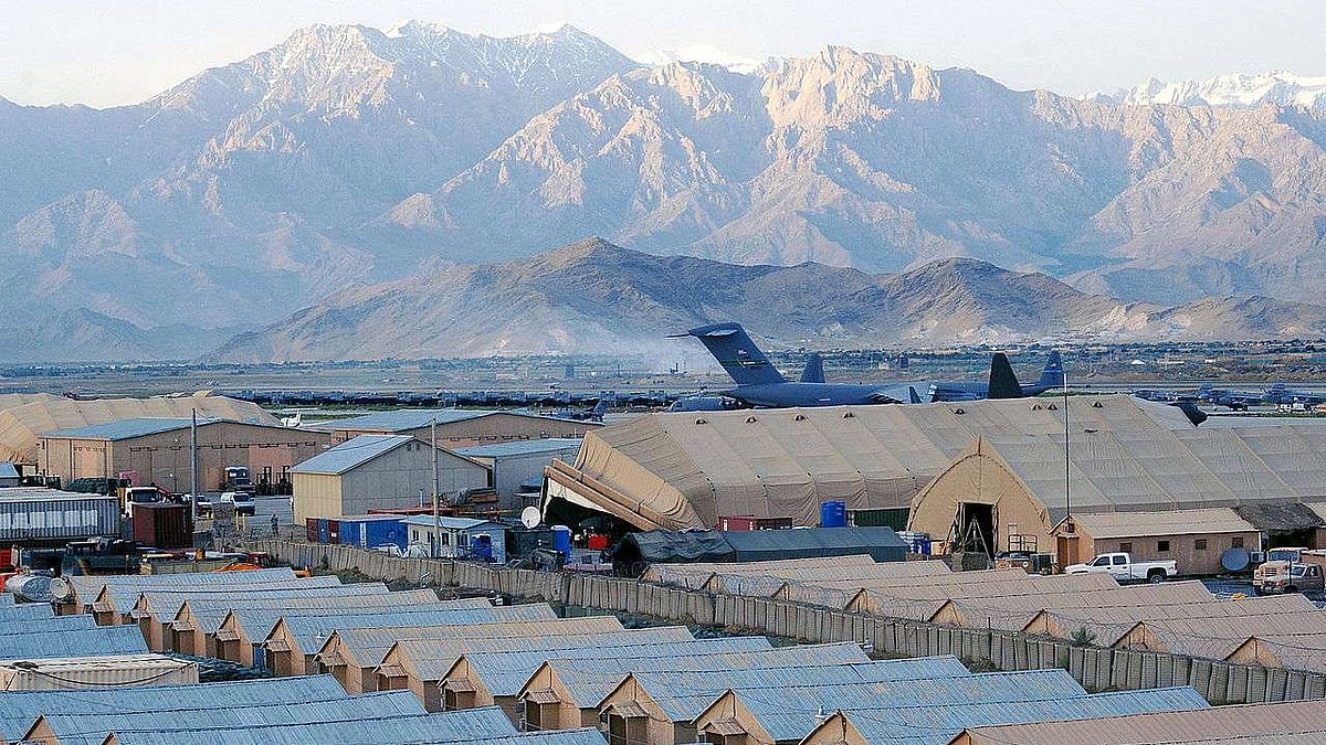 Bagram airbase, located 50 km north of Kabul, is the largest US military installation in Afghanistan
