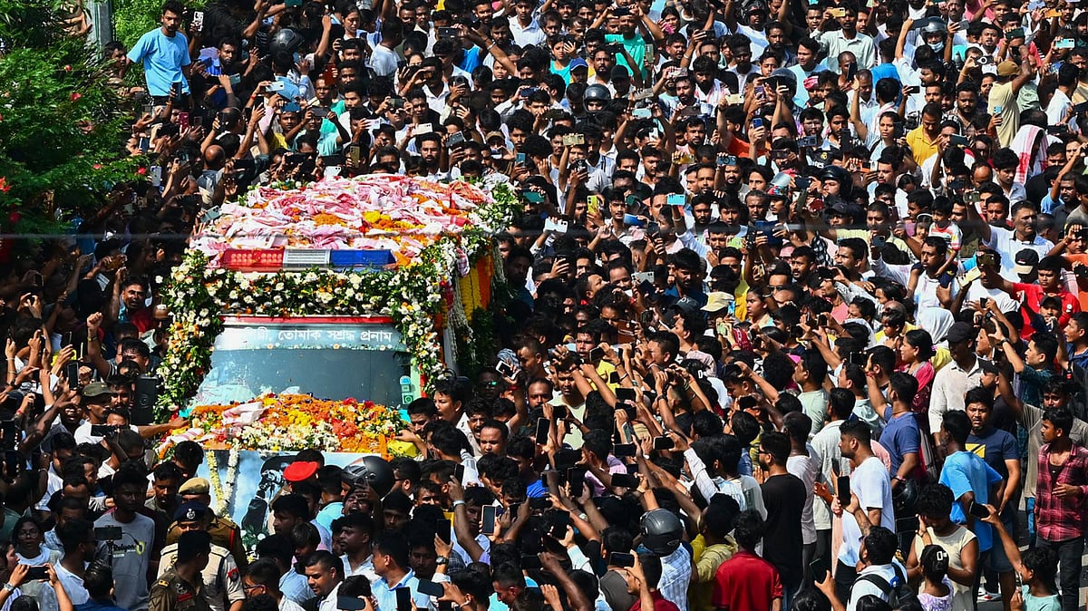 A sea of mourners gathers to bid a tearful farewell to music legend Zubeen Garg