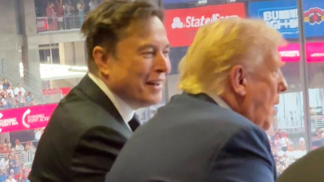 Elon Musk and Donald Trump reunite at Charlie Kirk’s memorial service