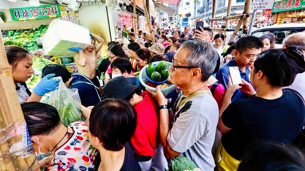 Panic buying in Hong Kong
