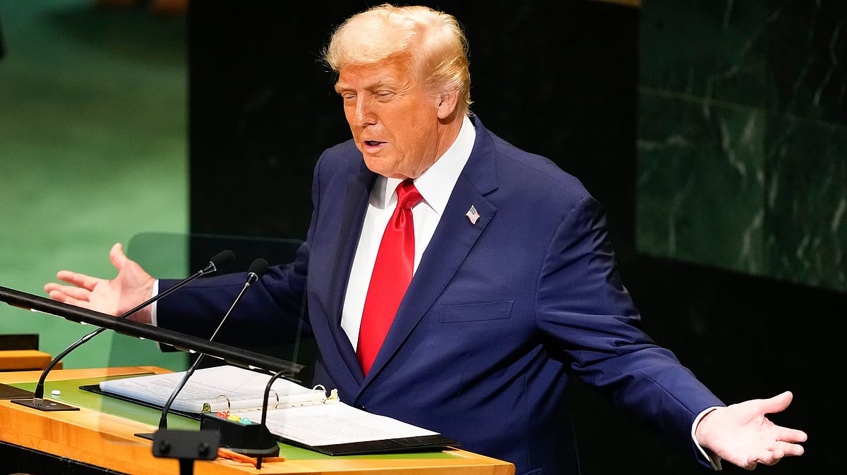 Donald Trump address the 80th session of the United Nations General Assembly, 23 Sept