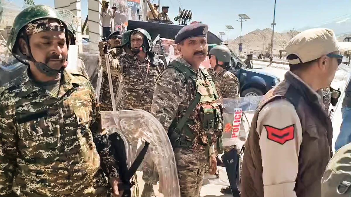 Protesters pelted stones at police who responded with tear gas and baton charges