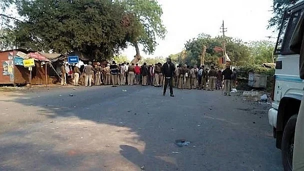 Strong police presence in Gandhinagar