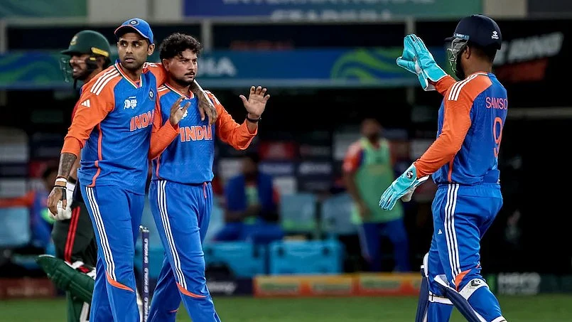 Kuldeep Yadav picked up 3-18 against Bangladesh