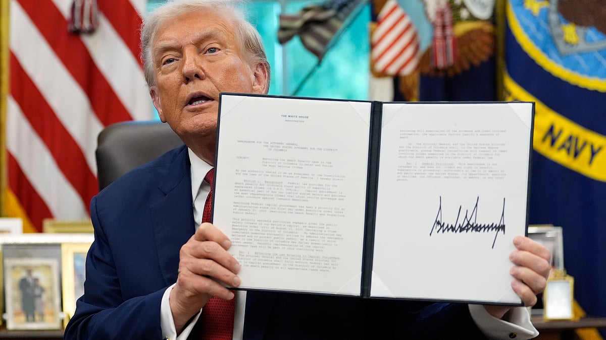 Donald Trump at White House on 25 September