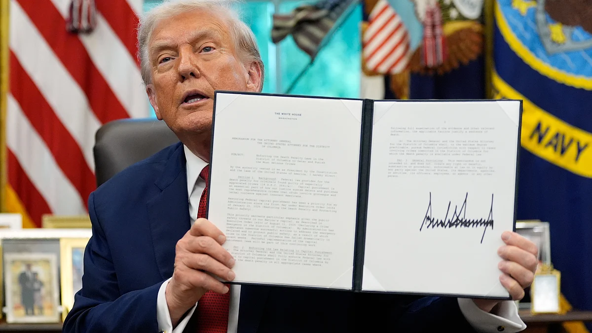 Donald Trump at White House on 25 September