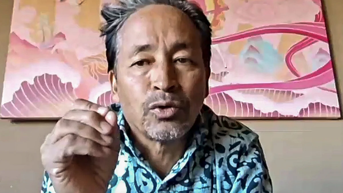 Sonam Wangchuk in Ladakh on 24 September