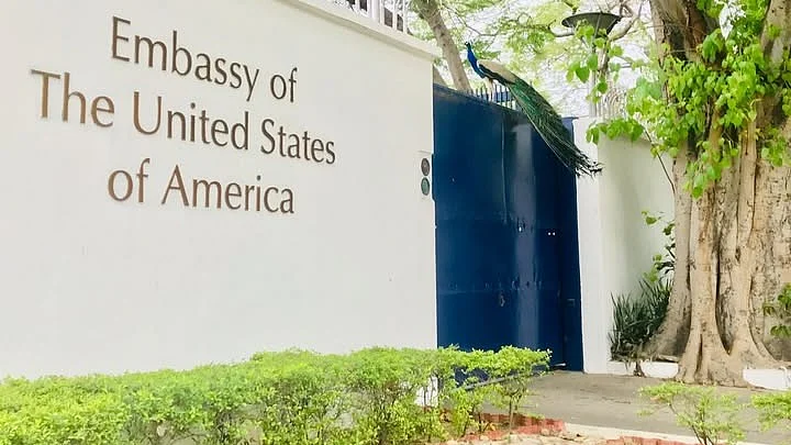 The US embassy in New Delhi
